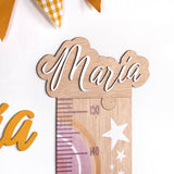 Medidor madera Arcoíris Malva personalizado