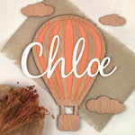 Globo Madera Personalizado. Color a elegir