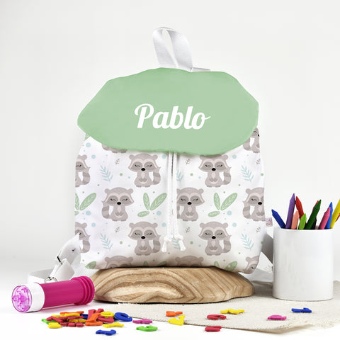 Mochila Solapa personalizada Mapaches