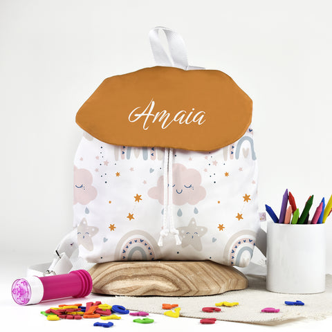 Mochila Solapa personalizada Nubes