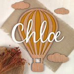 Globo Madera Personalizado. Color a elegir