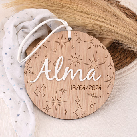 Placa madera Stars personalizada