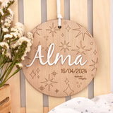 Placa madera Stars personalizada