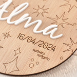 Placa madera Stars personalizada