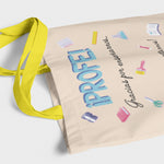 Tote bag Profesores Gracias por enseñarnos y aguantarnos (Opción personalización)