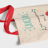 Tote bag Profesores Gracias por enseñarnos con el corazón (Opción personalización)