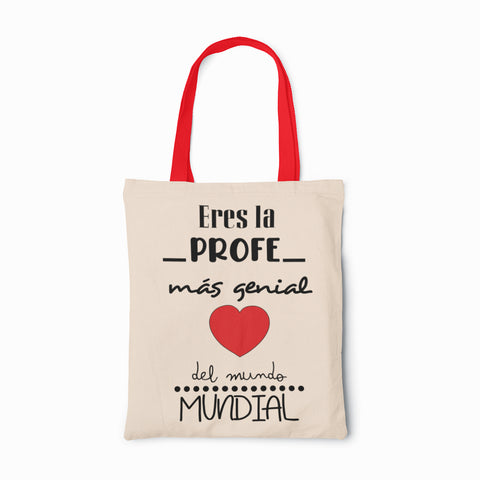 Tote bag Profesores Mundo mundial (Opción personalización)