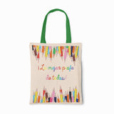 Tote bag Profesores La mejor profe lápices (Opción personalización)