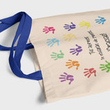 Tote bag Profesores Alumnos manos (Opción personalización)