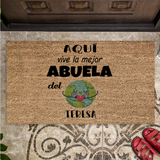 Felpudo personalizado El mejor del mundo. Elige tu familiar