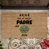 Felpudo personalizado El mejor del mundo. Elige tu familiar