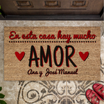 Felpudo personalizado Mucho amor