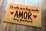 Felpudo personalizado Mucho amor