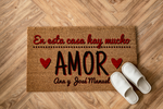 Felpudo personalizado Mucho amor