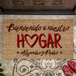 Felpudo personalizado Nuestro hogar