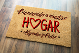 Felpudo personalizado Nuestro hogar