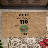 Felpudo personalizado El mejor del mundo. Elige tu familiar