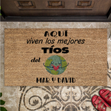 Felpudo personalizado El mejor del mundo. Elige tu familiar