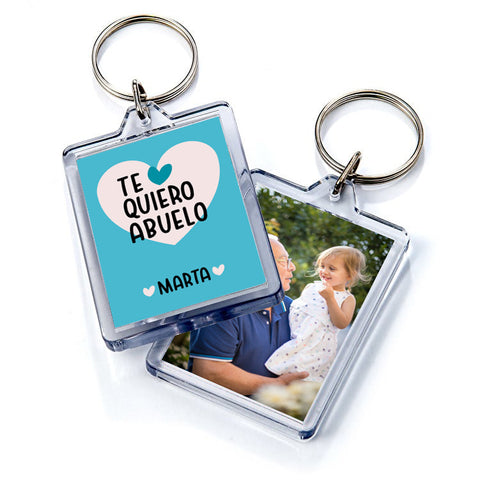 Llavero personalizado Metacrilato " Te Quiero Abuelo"