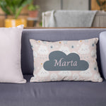 Cojín bebé personalizado Arcoíris