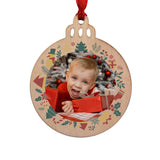 Bola madera Navidad personalizada con foto. Modelo Christmas