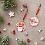 Bola madera Navidad personalizada. Modelo Papá Noel