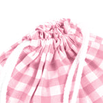 Pack Mochila y Bolsita Vichy Rosa personalizado