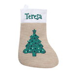 Calcetín Navidad Árbol personalizado. Color a elegir