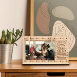 Marco fotos madera personalizado grabado Papá Rey corazón