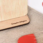 Marco fotos madera personalizado grabado San Valentín - Infinito