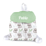 Mochila Solapa personalizada Mapaches
