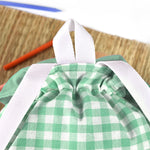 Mochila Solapa Vichy Menta personalizada