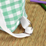 Pack Mochila y Bolsita Vichy Menta personalizado