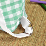 Mochila Solapa Vichy Menta personalizada