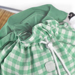 Mochila Solapa Vichy Menta personalizada