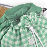 Mochila Solapa Vichy Menta personalizada