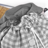 Pack Mochila y Bolsita Vichy Gris personalizado