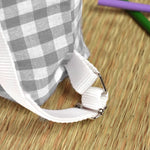 Pack Mochila y Bolsita Vichy Gris personalizado
