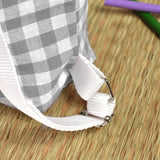 Pack Mochila y Bolsita Vichy Gris personalizado