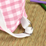 Pack Mochila y Bolsita Vichy Rosa personalizado