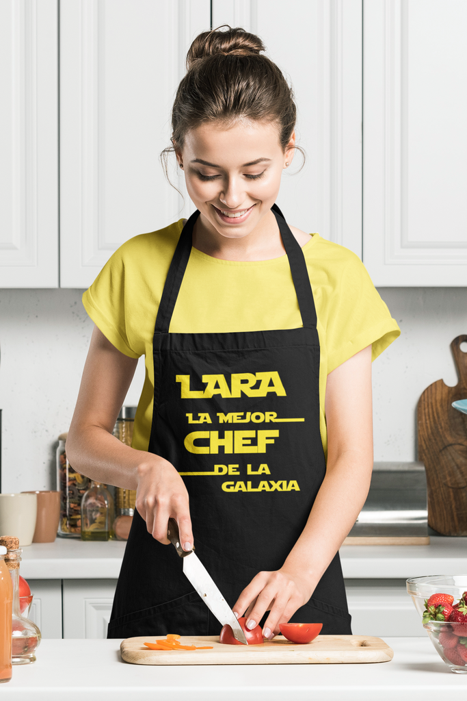 Comprar delantal personalizado unisex - el mejor cocinero de la galaxia ✓