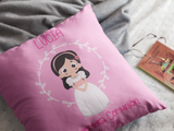 Cojín Personalizado niña "Mi Primera Comunión". Varios diseños y tamaños