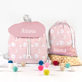 Bolsita Almuerzo personalizada Lunas rosas