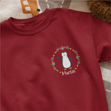 Sudadera Navidad infantil personalizada Pingüino