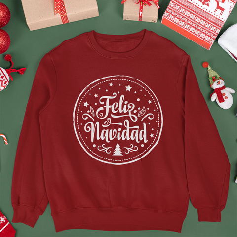 Sudadera Navidad adulto Retro Feliz Navidad. Color a elegir