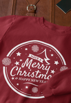 Sudadera Navidad adulto Retro Merry Christmas. Color a elegir