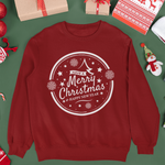 Sudadera Navidad adulto Retro Merry Christmas. Color a elegir