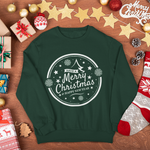 Sudadera Navidad adulto Retro Merry Christmas. Color a elegir