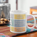Taza divertida Frases Mamá Minimal