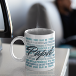 Taza divertida Frases Papá Blue